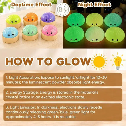 Glitter Series Expressive Big Dumpling Squishy Blind Box, Mysecret Bun Fidget Toy, Soft TPR, Stress Relief, Unboxing Surprise, Random Rare Style. Ideal for Graduation, Valentine’S Day & Easter, Great for Students and Kids to Exchange Gifts. Summervibes